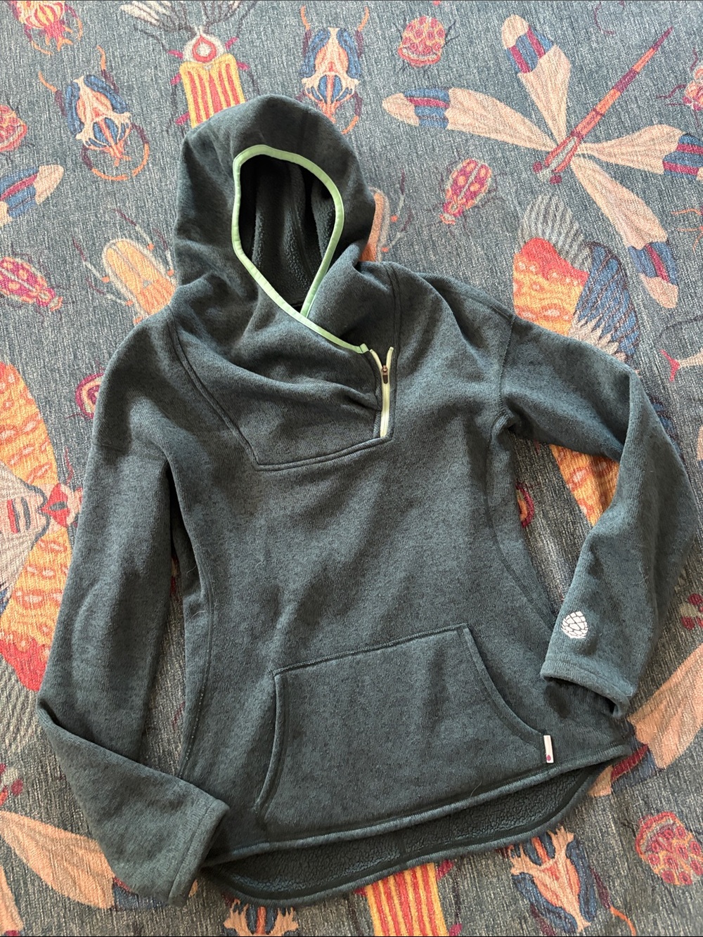 Women's STIO Sweetwater hoodie Pullover Sweaterin teal mint S